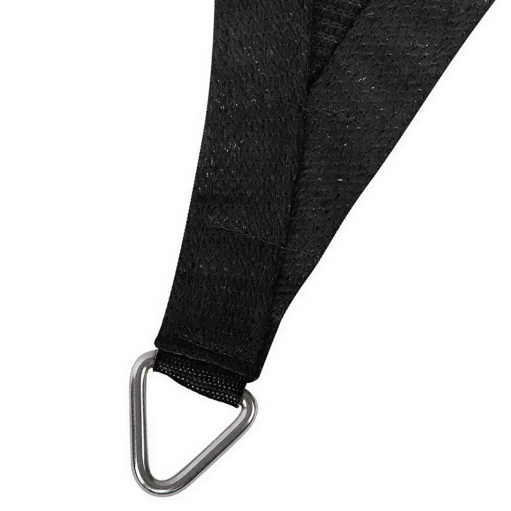 Instahut Shade Sail 4x6m Rectangle 280GSM 98% Black Shade Cloth - Home & Garden > Shading