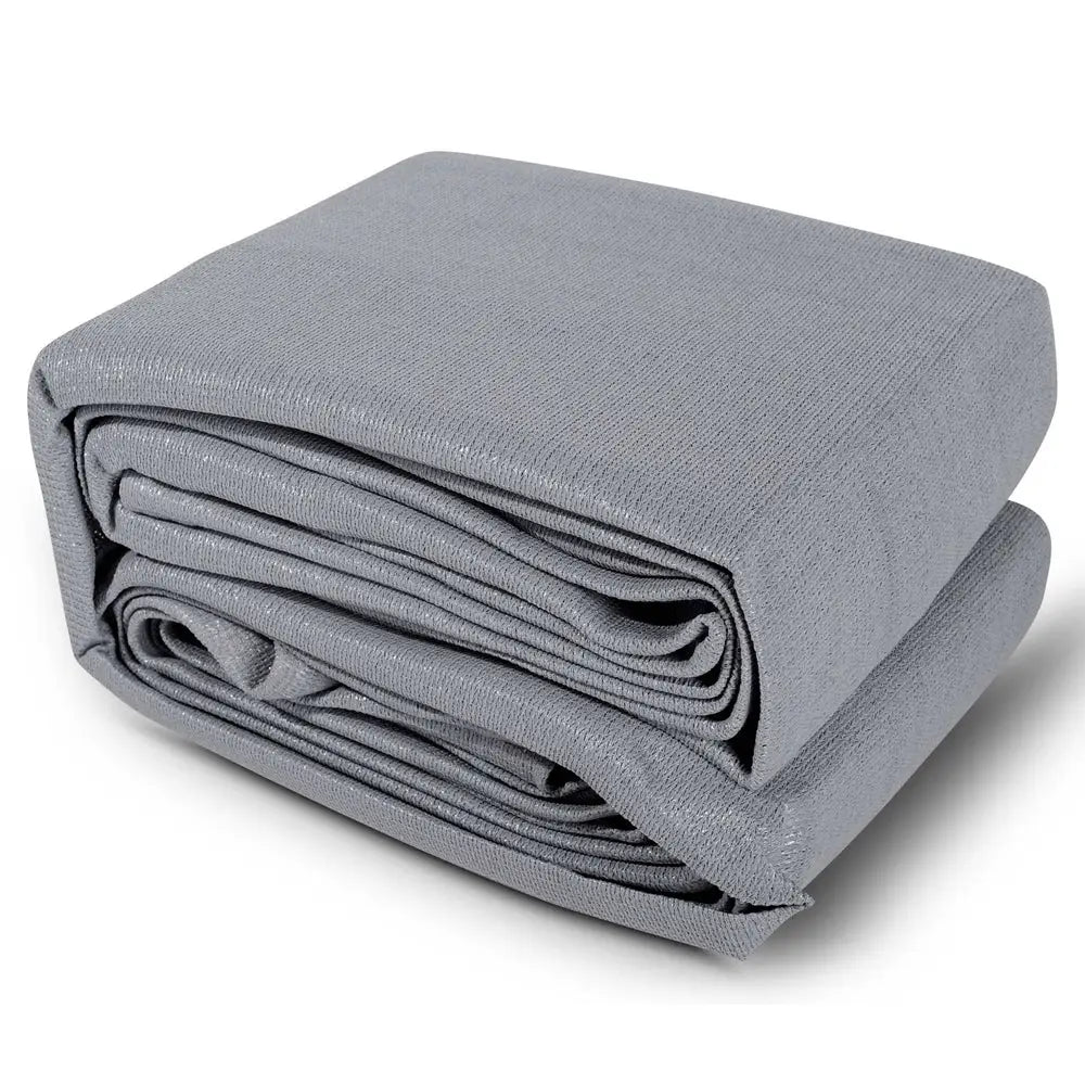 Instahut Shade Sail 6x6m Rectangle 280GSM 98% Grey Shade Cloth - Home & Garden > Shading