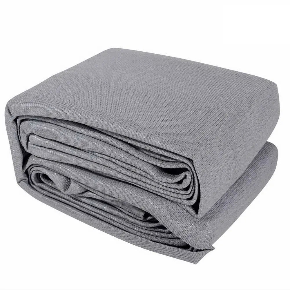 Instahut Shade Sail 6x8m Rectangle 280GSM 98% Grey Shade Cloth - Home & Garden > Shading