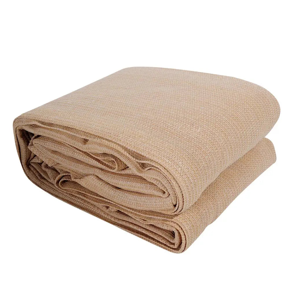 Instahut Shade Sail 6x8m Rectangle 280GSM 98% Sand Shade Cloth - Home & Garden > Shading