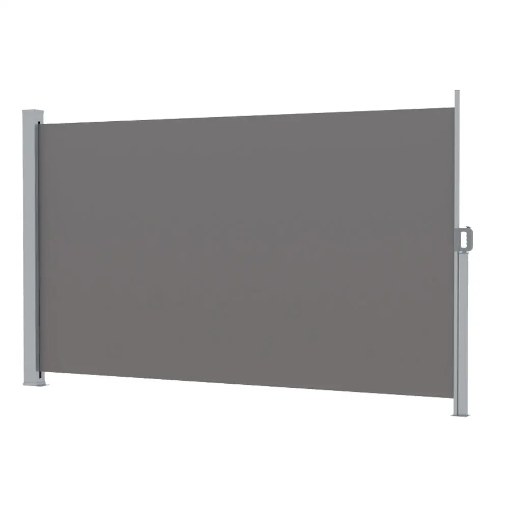 Instahut Side Awning Sun Shade Outdoor Retractable Privacy Screen 2X3M Grey - Home & Garden > Shading