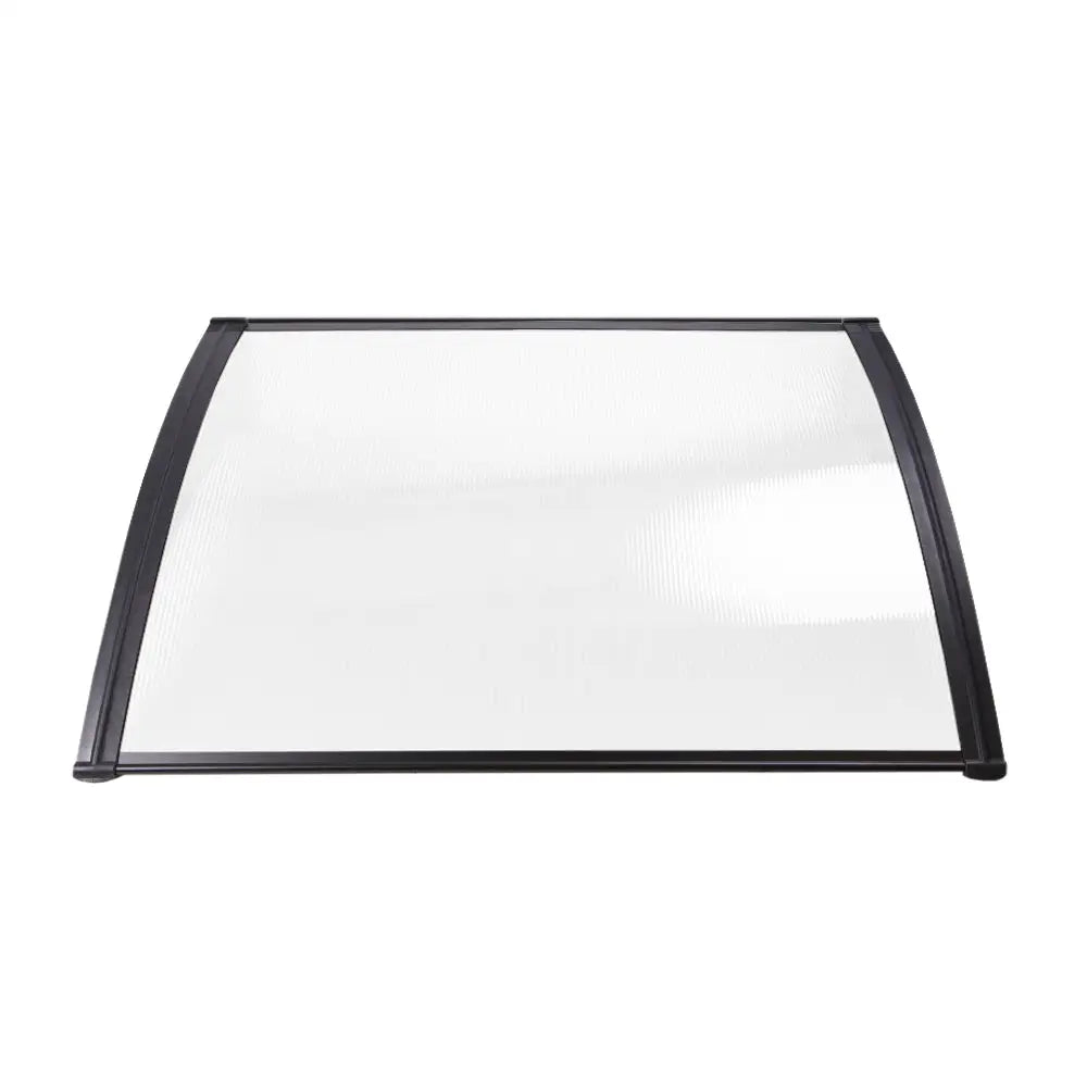 Instahut Window Door Awning 1mx2.4m Transparent Hollow Sheet Plastic Frame - Home & Garden > Shading