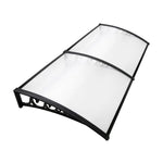Instahut Window Door Awning 1mx2m Transparent Hollow Sheet Plastic Frame - Home & Garden > Shading