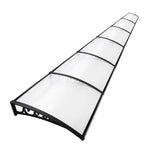 Instahut Window Door Awning 1mx6m Transparent Hollow Sheet Plastic Frame - Home & Garden > Shading