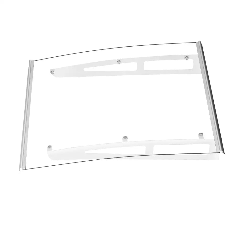 Instahut Window Door Awning Canopy 1mx1m Transparent Solid Sheet Aluminum Frame - Home & Garden > Shading