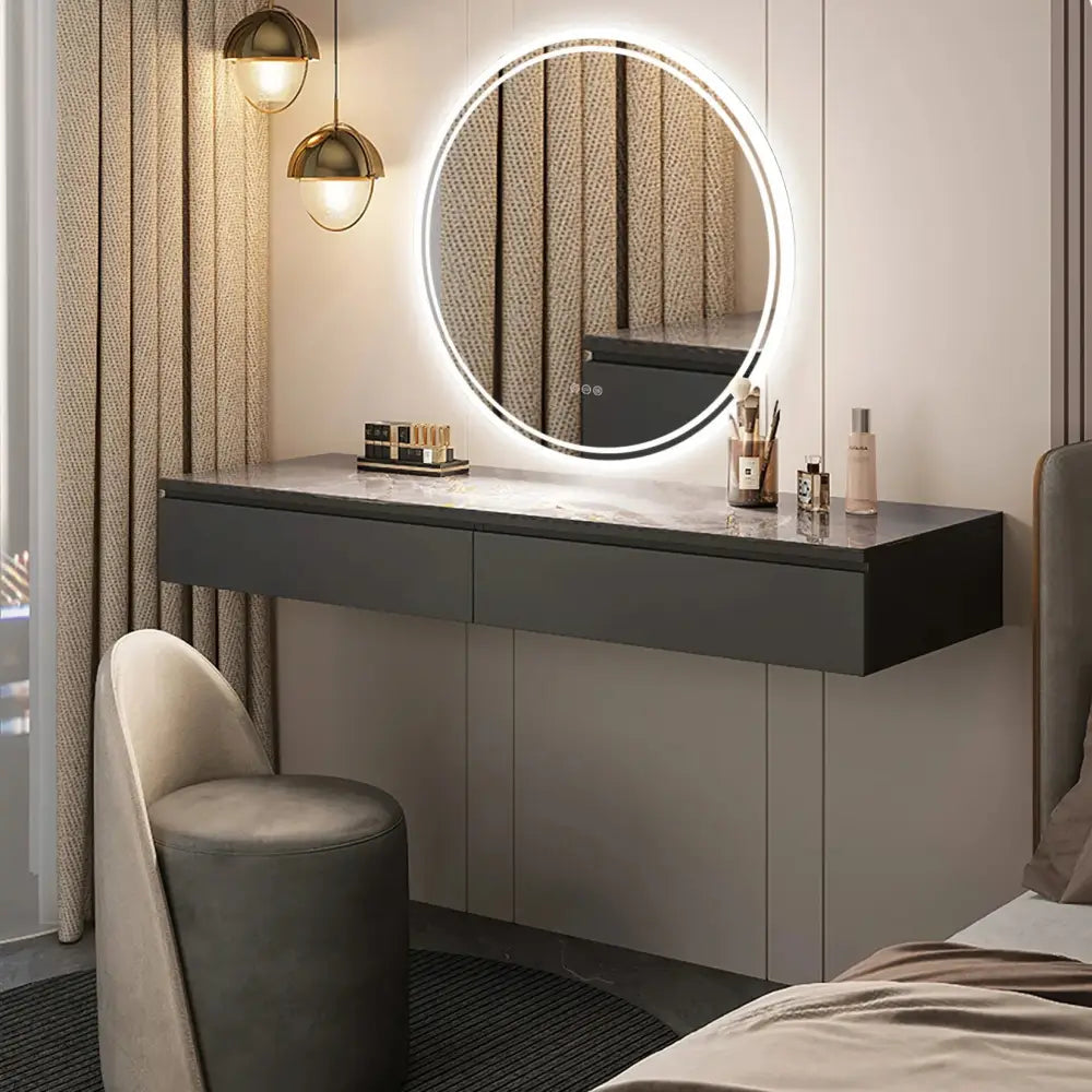 Interior Ave - LED Round Frameless Salon / Bathroom Wall Mirror - 60cm - Home & Garden > Decor > Mirrors