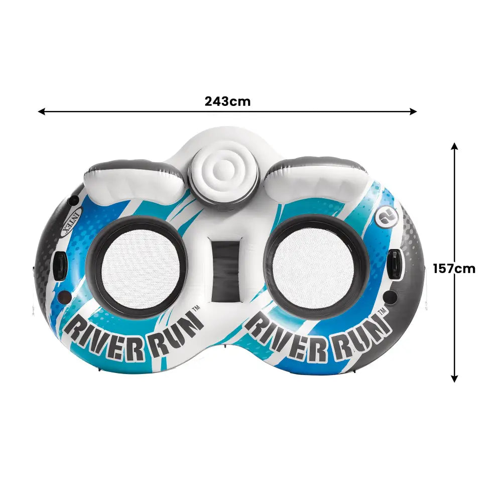 Intex River Run 2 Blue Rapids Inflatable Floating Lake Tube - Home & Garden > Pool & Accessories > Pool Toys &