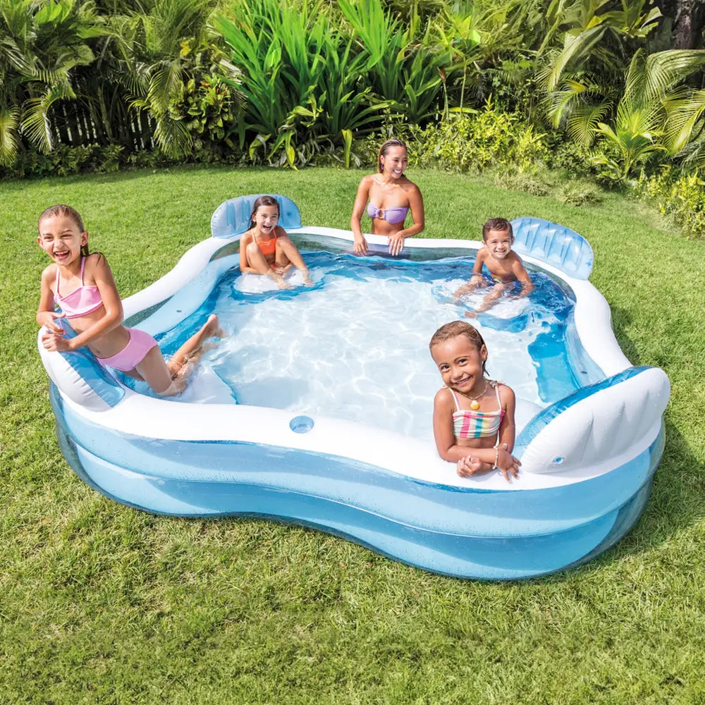 Intex Swim Center Square Inflatable Lounge Pool - Home & Garden > Pool & Accessories > Pool Toys & Inflatables