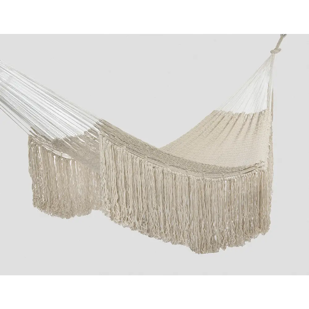 Ivory Cascade hand woven rope Authentic Mexican Hammock - Home & Garden > Hammocks > Hammocks & Accessories