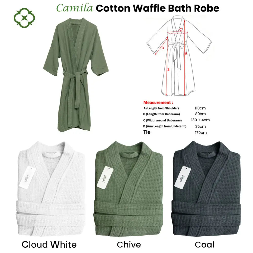 J Elliot Home Camila Cotton Waffle Bath Robe Cloud White - Baby & Kids > Baby & Kid’s Toys > Pretend Play