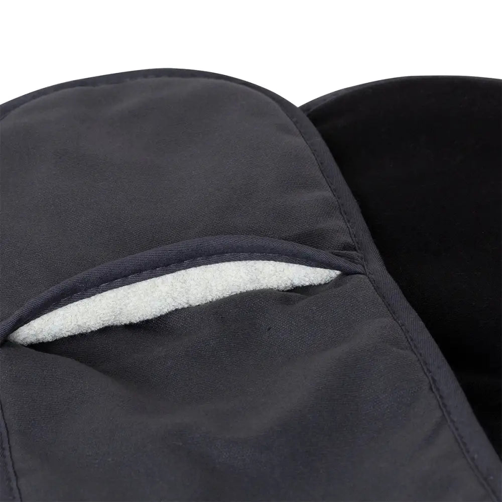 J Elliot Home Selby Cotton Double Oven Mitt Glove 17 x 82 cm Charcoal & Black - Home & Garden > Kitchenware