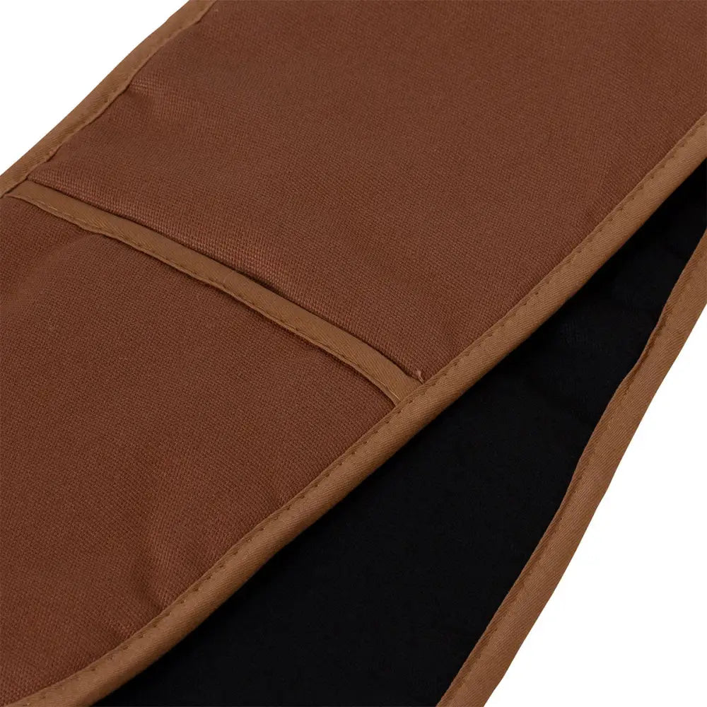 J Elliot Home Selby Cotton Double Oven Mitt Glove 17 x 82 cm Ginger & Black - Home & Garden > Kitchenware