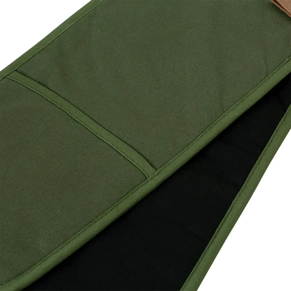 J Elliot Home Selby Cotton Double Oven Mitt Glove 17 x 82 cm Olive & Black - Home & Garden > Kitchenware