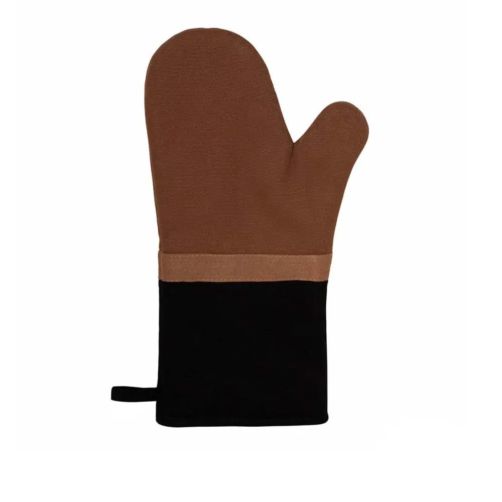 J Elliot Home Selby Cotton Oven Mitt 34 x 15 cm Ginger & Black - Home & Garden > Kitchenware