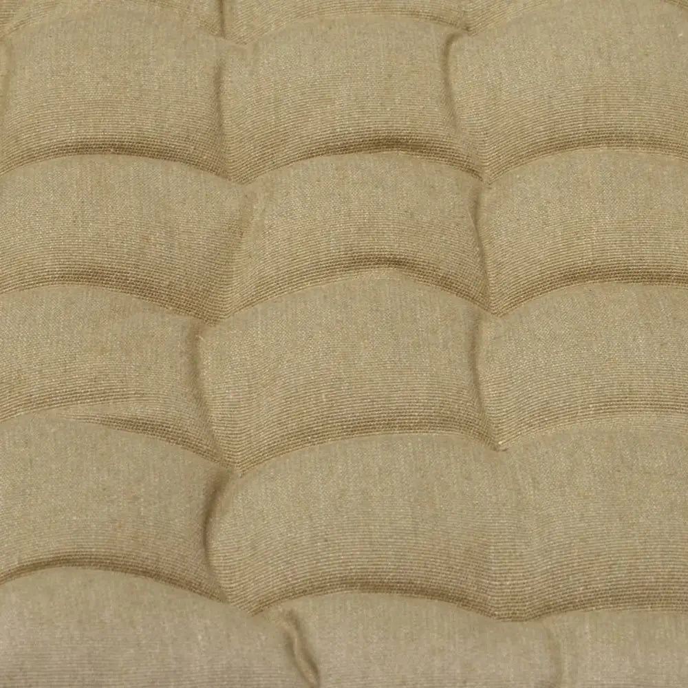 J Elliot Home Set of 2 Outdoor 100% Cotton Chair Pads 40 x 40 cm Solid Taupe - Home & Garden > Decor > Cushions & Throws