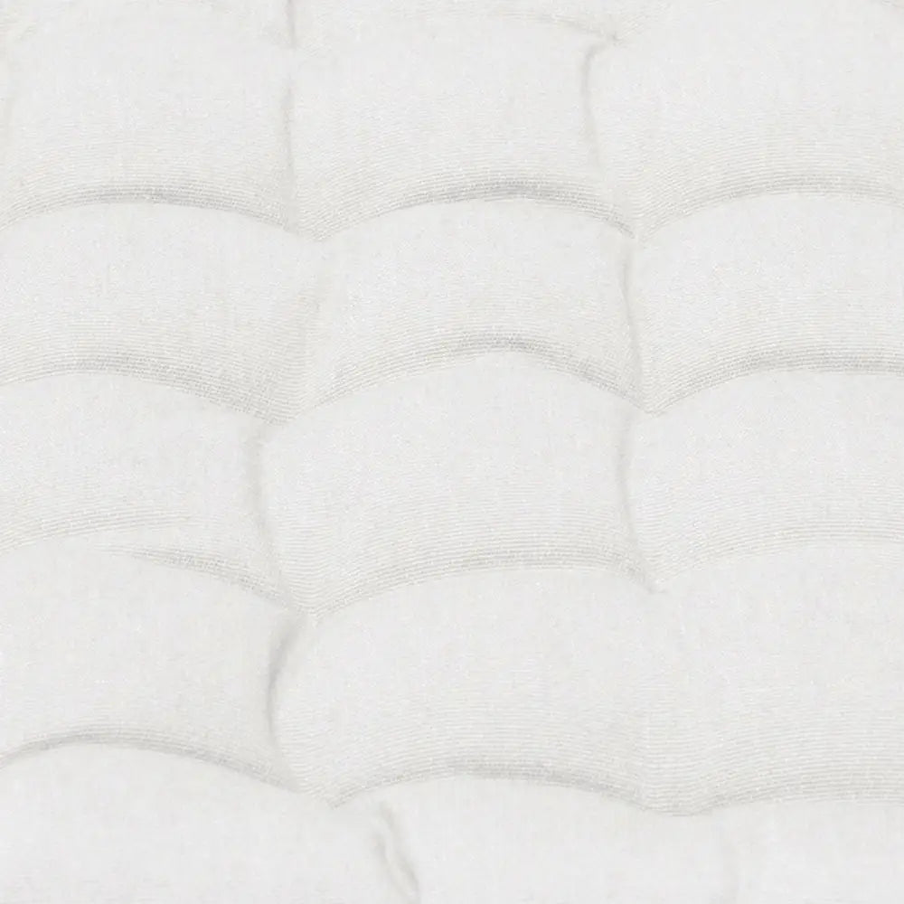 J Elliot Home Set of 2 Outdoor 100% Cotton Chair Pads 40 x 40 cm Solid White - Home & Garden > Decor > Cushions & Throws
