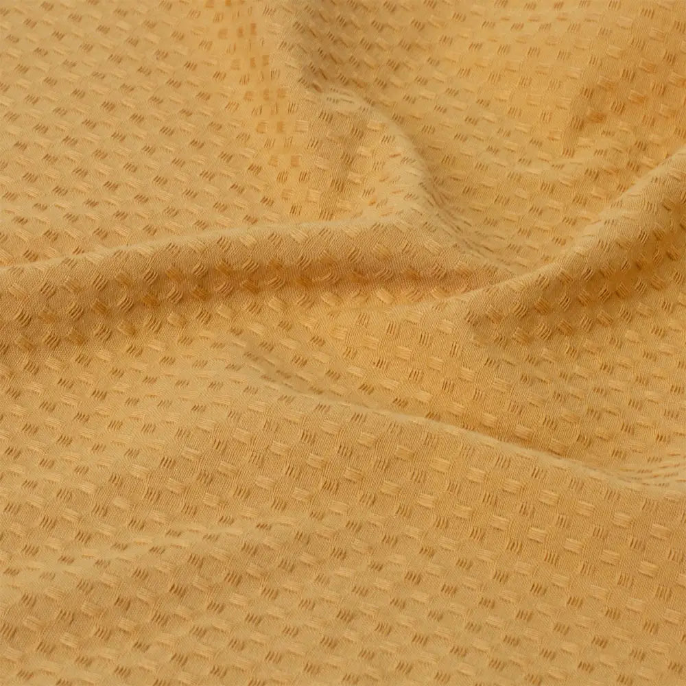 J Elliot Home Waffle Set of 4 Cotton Tea Towels 50 x 70 cm Mustard - Home & Garden > Kitchenware