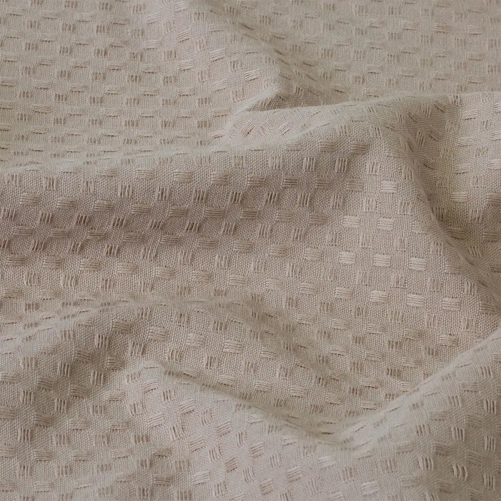 J Elliot Home Waffle Set of 4 Cotton Tea Towels 50 x 70 cm Sandstone - Home & Garden > Kitchenware