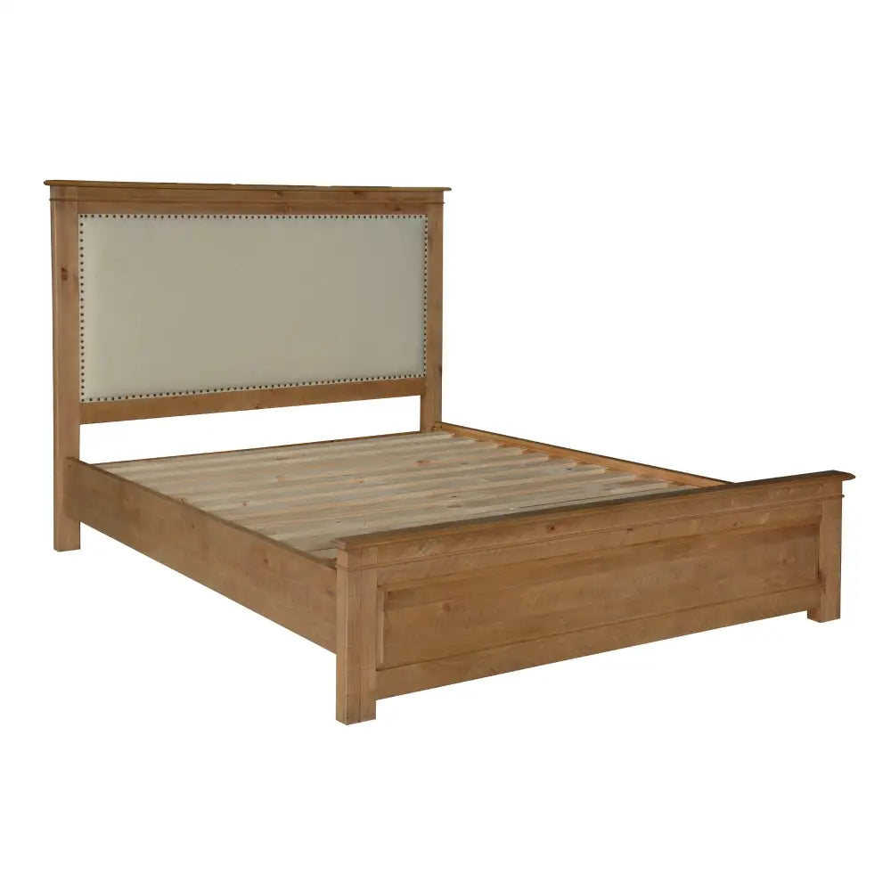 Jade 4pc King Bed Suite Bedside Tallboy Bedroom Furniture Package - Natural - Furniture > Bedroom > Bedside Tables