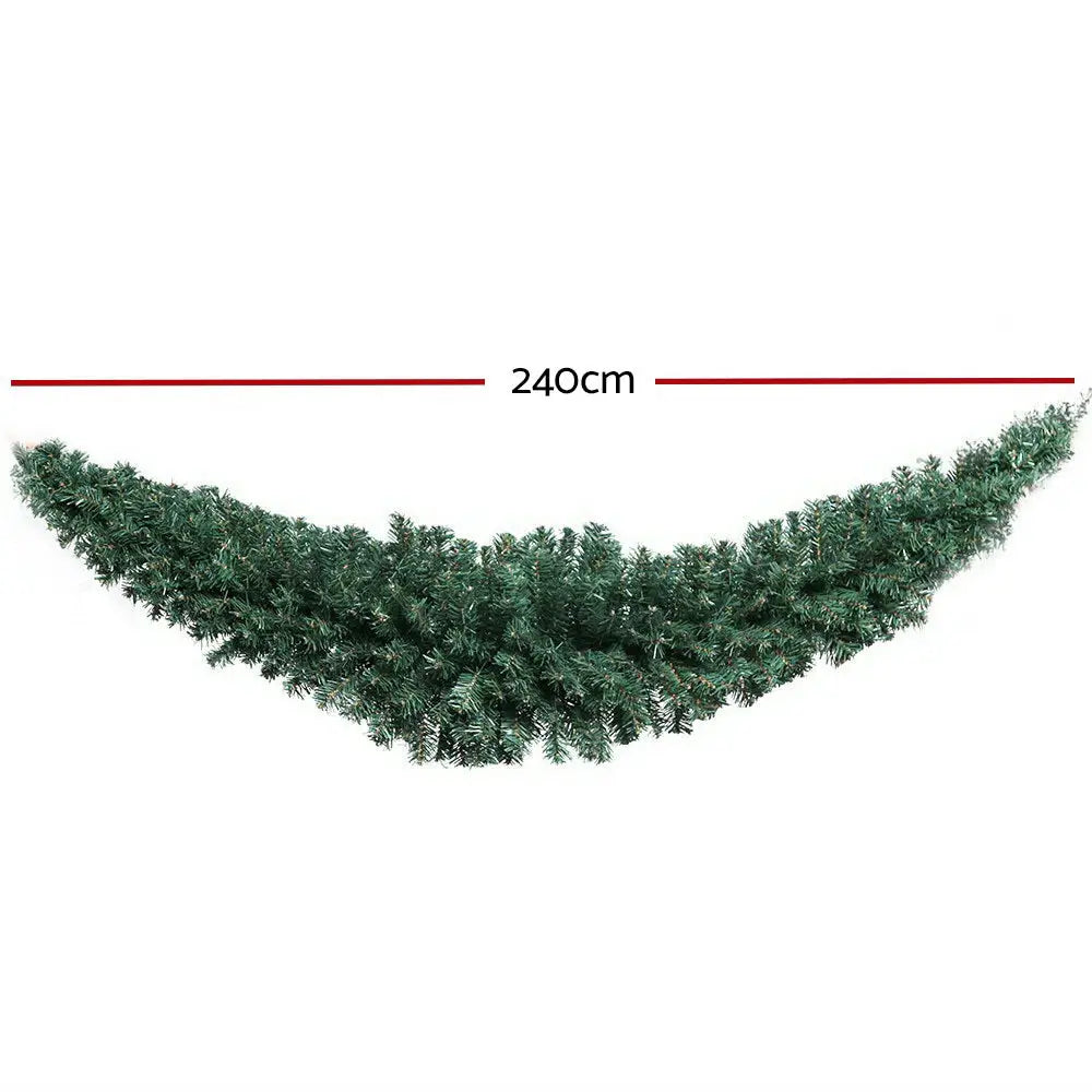 Jingle Jollys 2.4m Christmas Garland Xmas Decorations Green Wedding Party - Occasions > Christmas > Christmas Wreaths &