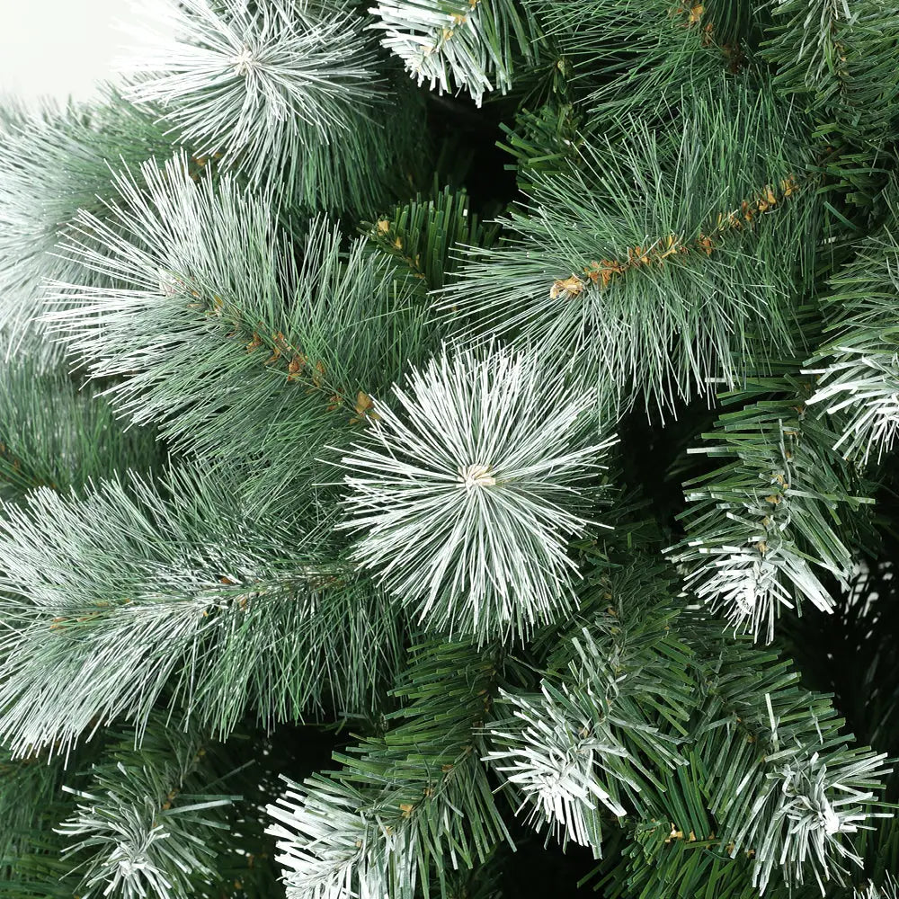 Jingle Jollys 2.7M Christmas Tree with Pine Needle Snowy Xmas Tree 1765 Tips - Occasions > Christmas > Christmas Trees