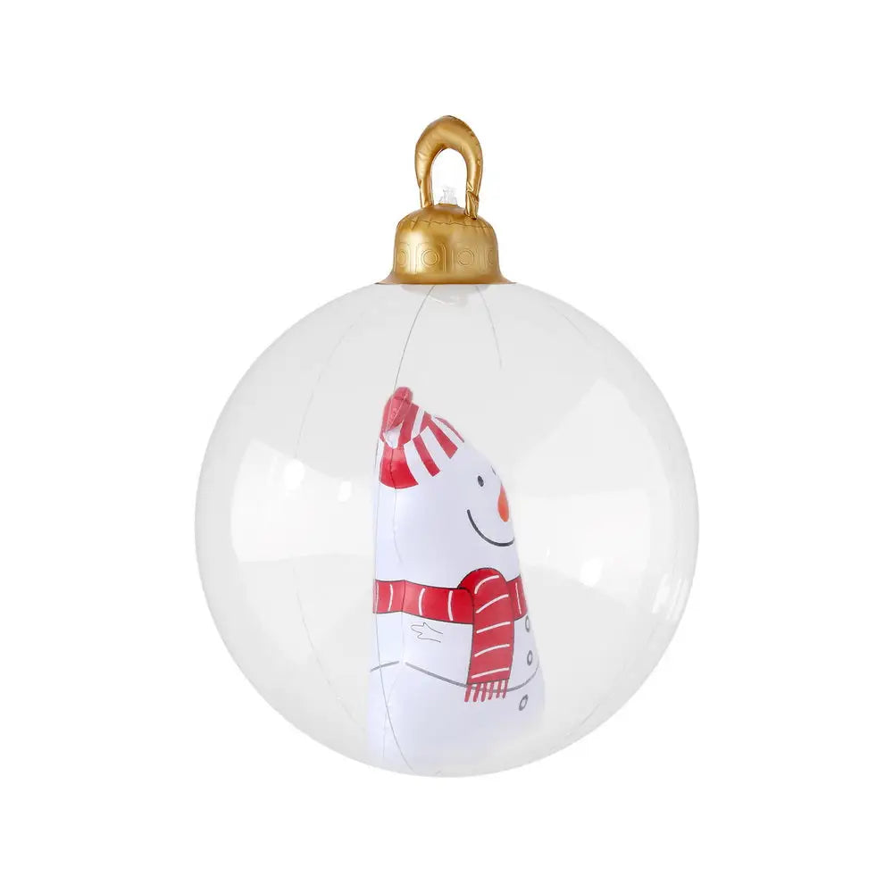 Jingle Jollys Christmas Inflatable Ball 60cm Snowman Decoration Giant Bauble - Occasions > Christmas > Christmas