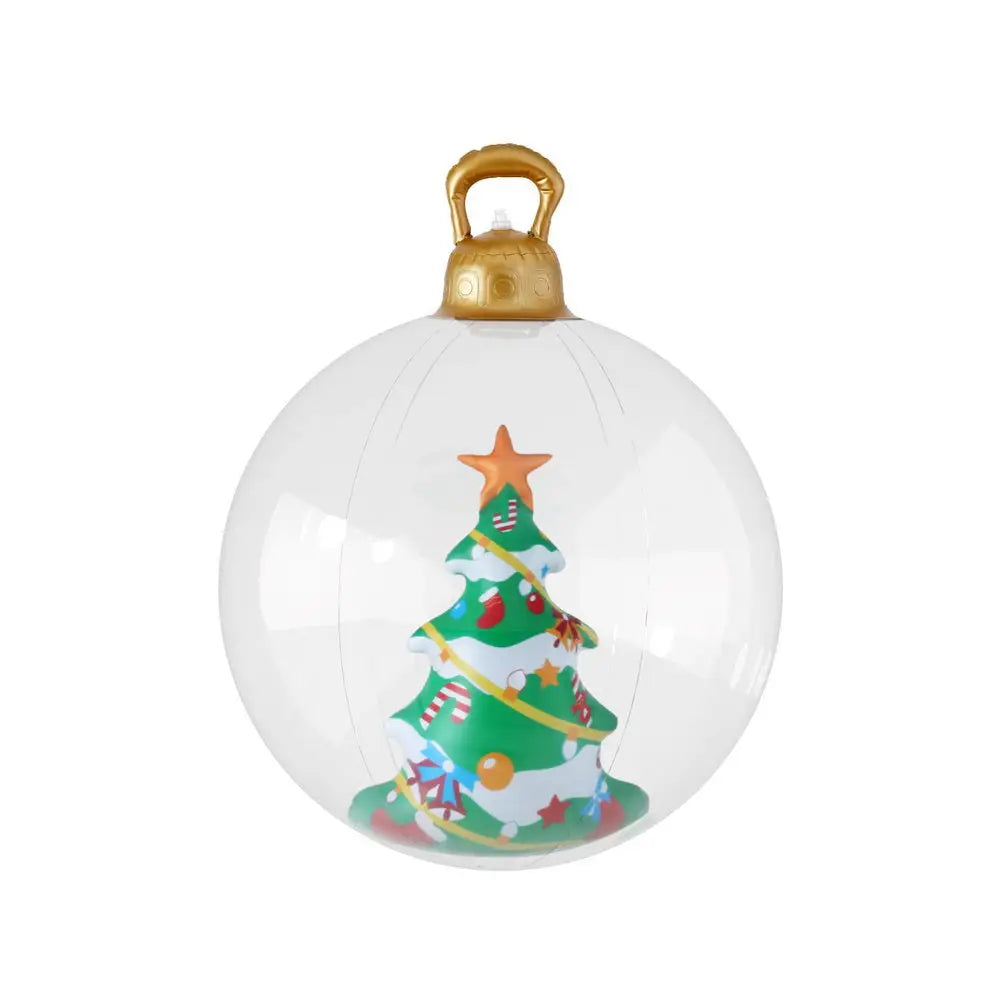 Jingle Jollys Christmas Inflatable Ball 60cm Tree Decoration Giant Bauble Clear - Occasions > Christmas > Christmas