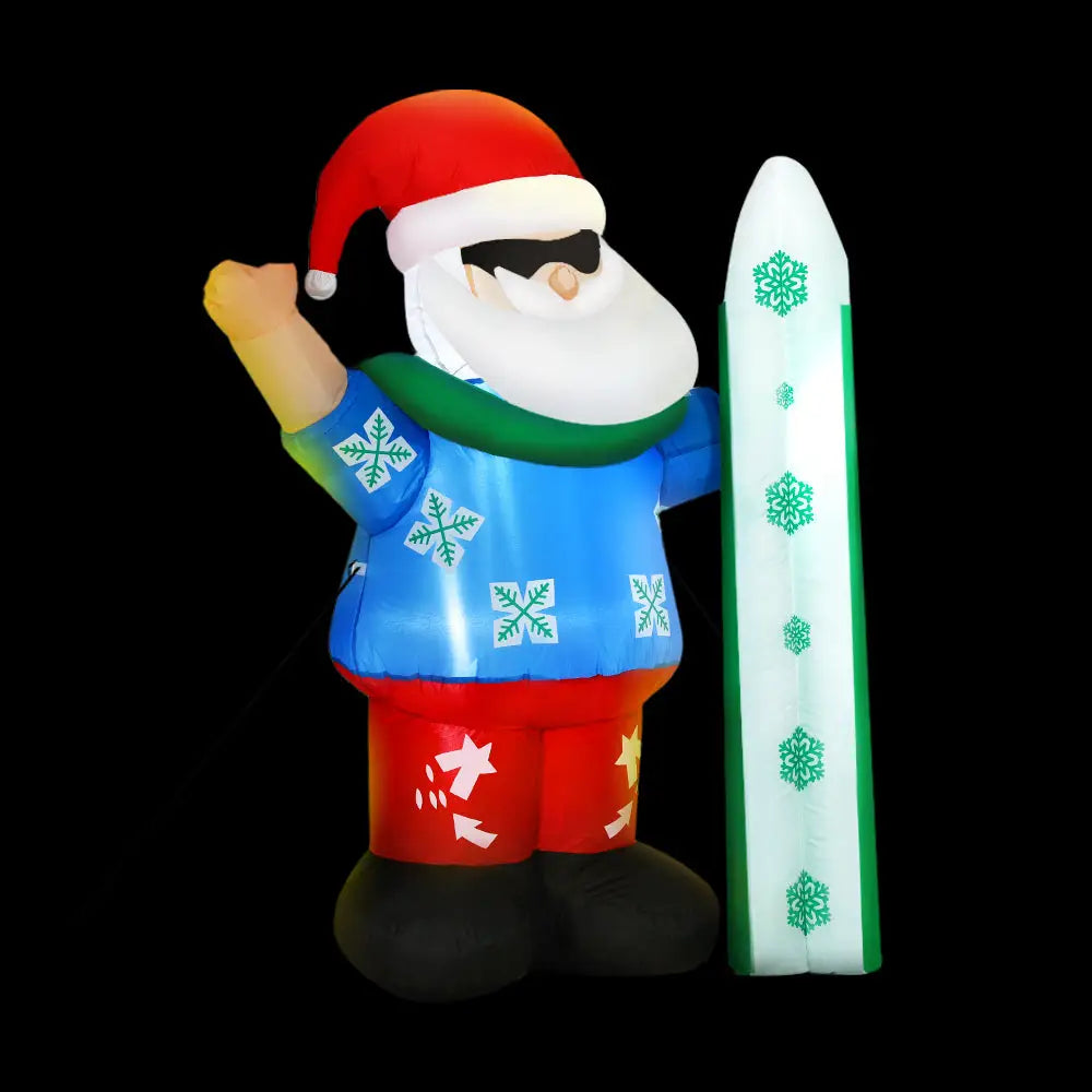 Jingle Jollys Christmas Inflatable Santa 1.6M Illuminated Decorations - Occasions > Christmas > Christmas Decorations
