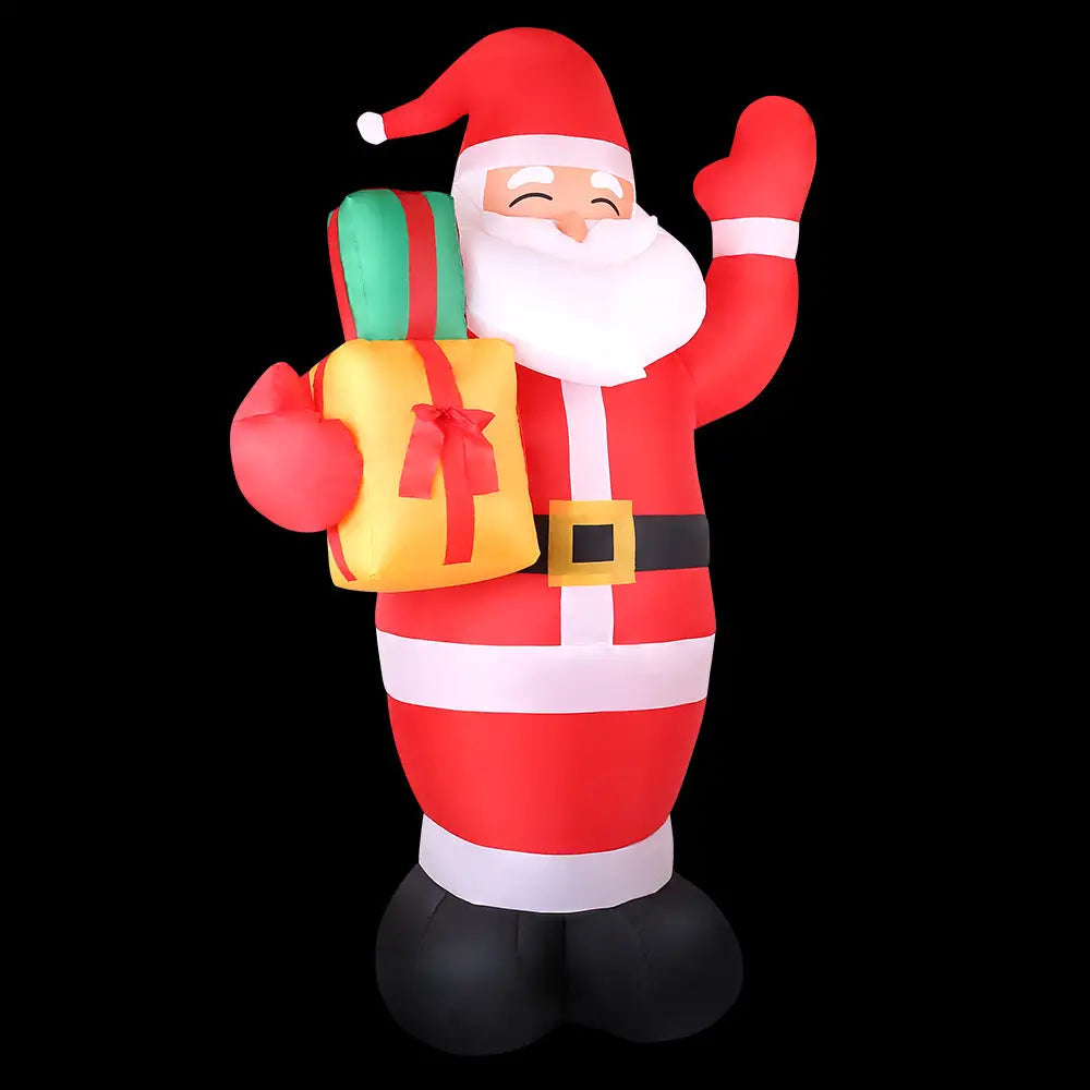 Jingle Jollys Christmas Inflatable Santa 2.4M Illuminated Decorations - Occasions > Christmas > Christmas Decorations