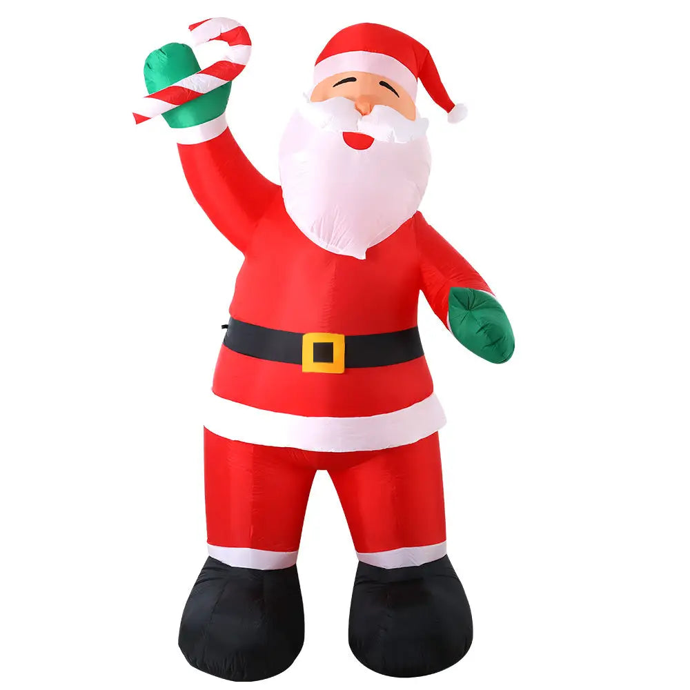 Jingle Jollys Christmas Inflatable Santa 3M Illuminated Decorations - Occasions > Christmas > Christmas Decorations