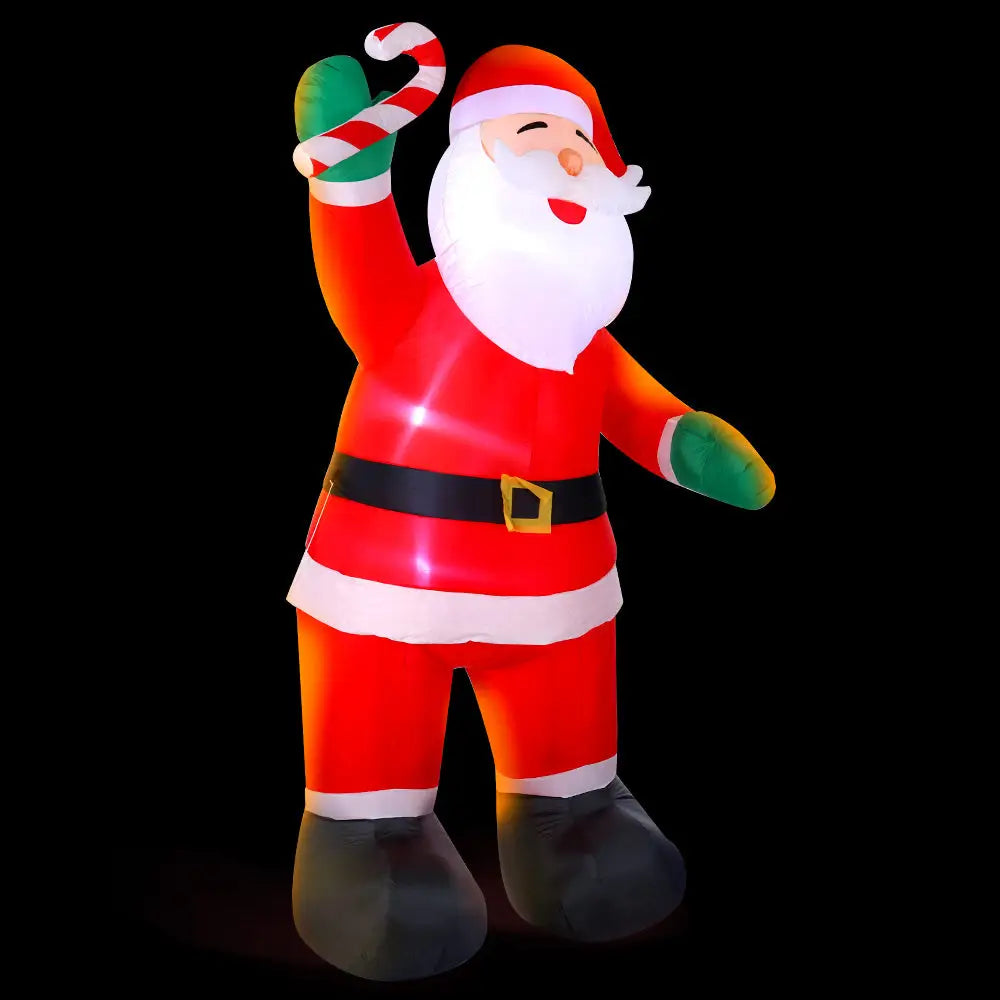 Jingle Jollys Christmas Inflatable Santa 3M Illuminated Decorations - Occasions > Christmas > Christmas Decorations