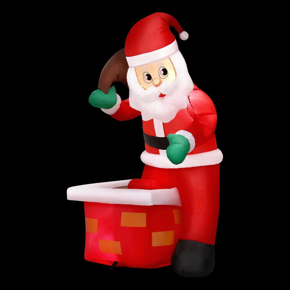 Jingle Jollys Christmas Inflatable Santa Illuminated Decorations - Occasions > Christmas > Christmas Decorations