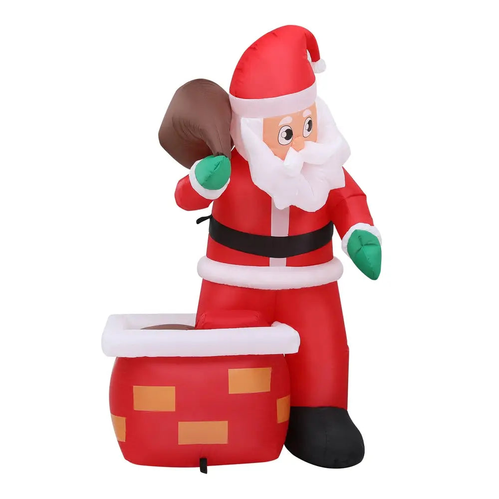 Jingle Jollys Christmas Inflatable Santa Illuminated Decorations - Occasions > Christmas > Christmas Decorations