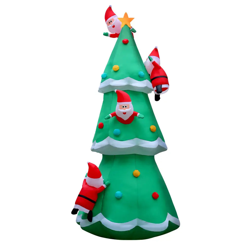 Jingle Jollys Christmas Inflatable Santa Tree 5M Illuminated Decorations - Occasions > Christmas > Christmas Decorations