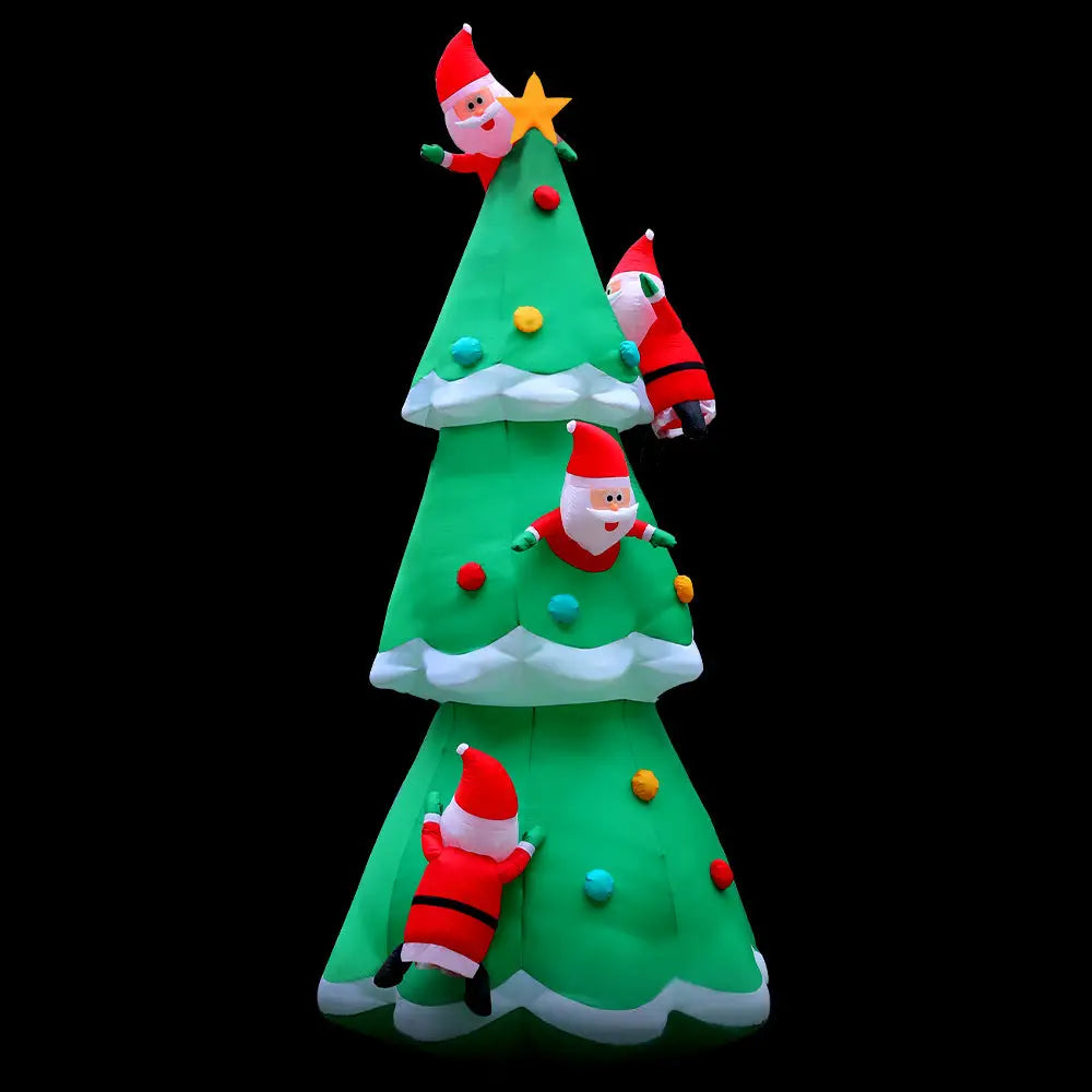 Jingle Jollys Christmas Inflatable Santa Tree 5M Illuminated Decorations - Occasions > Christmas > Christmas Decorations