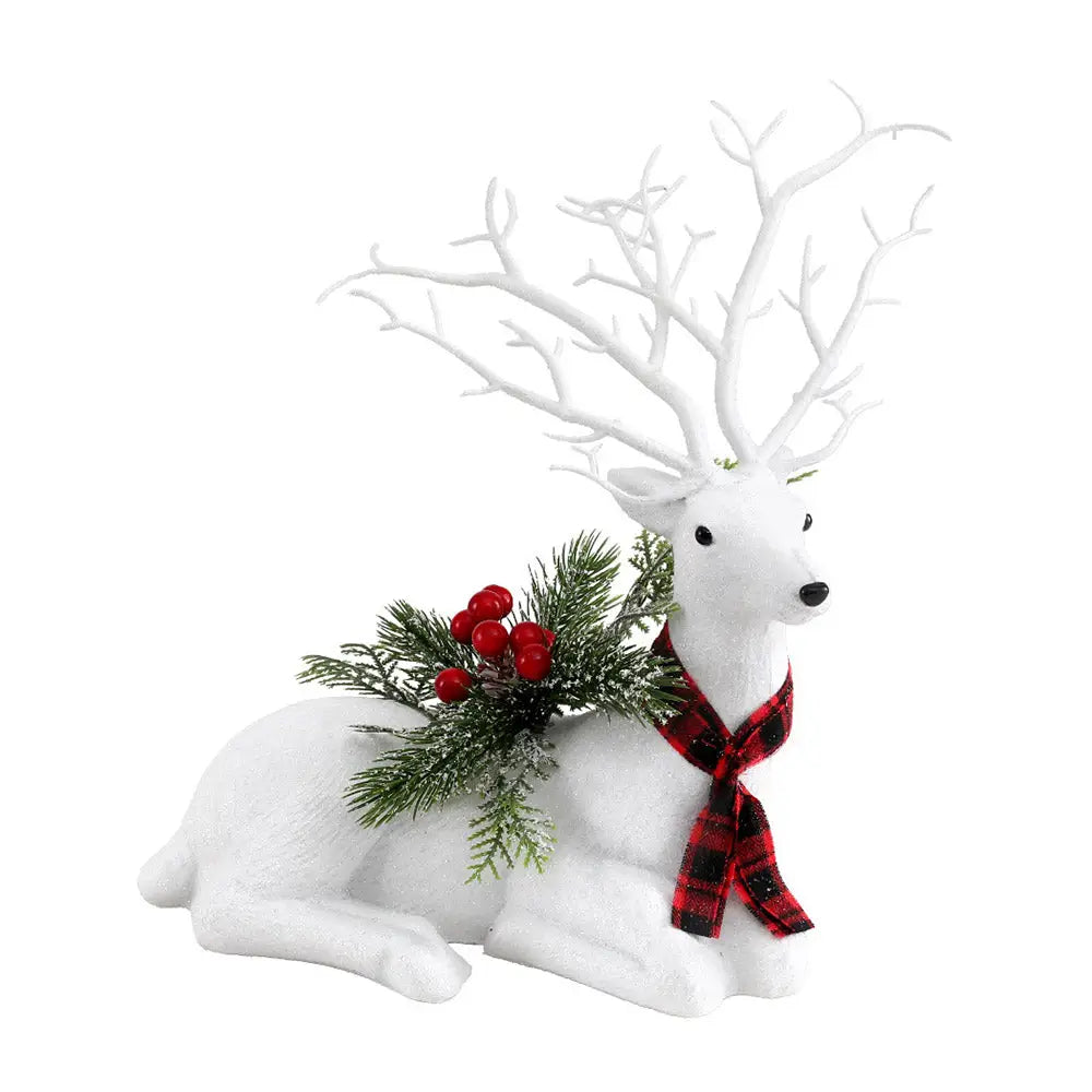 Jingle Jollys Christmas Reindeer 32cm Glitter Deer Ornaments Party Decorations - Occasions > Christmas > Christmas