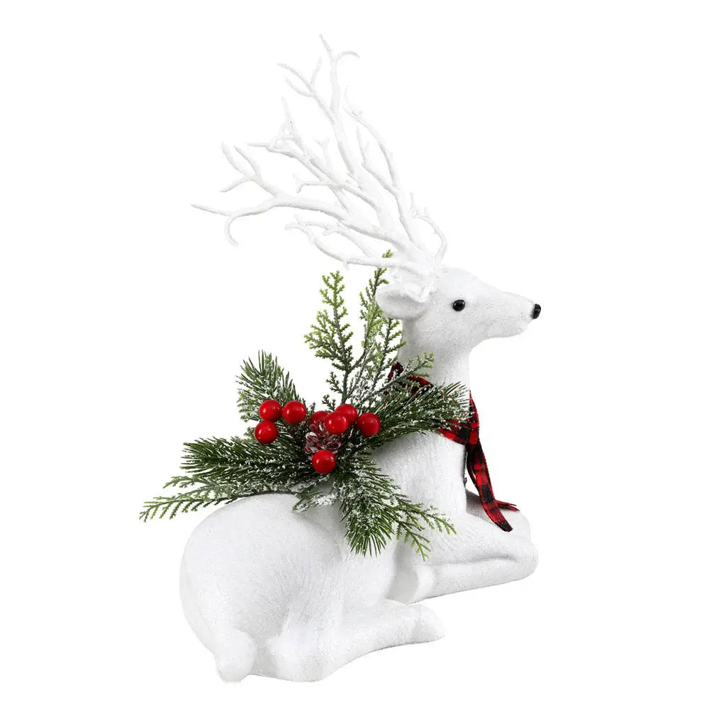 Jingle Jollys Christmas Reindeer 32cm Glitter Deer Ornaments Party Decorations - Occasions > Christmas > Christmas
