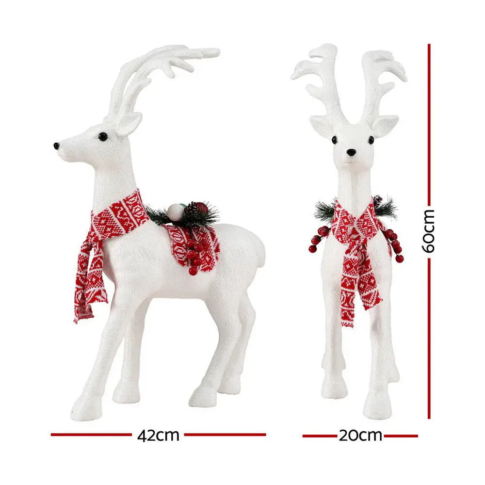 Jingle Jollys Christmas Reindeer 60cm Glitter Deer Ornaments Party Decorations - Occasions > Christmas > Christmas