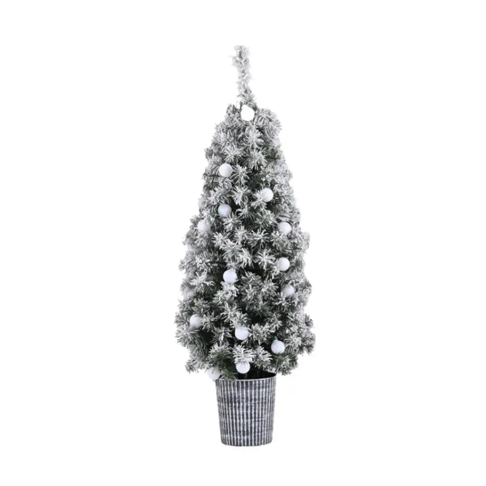 Jingle Jollys Christmas Tree 1.2M Potted Snowy Xmas Tree - Occasions > Christmas > Christmas Trees