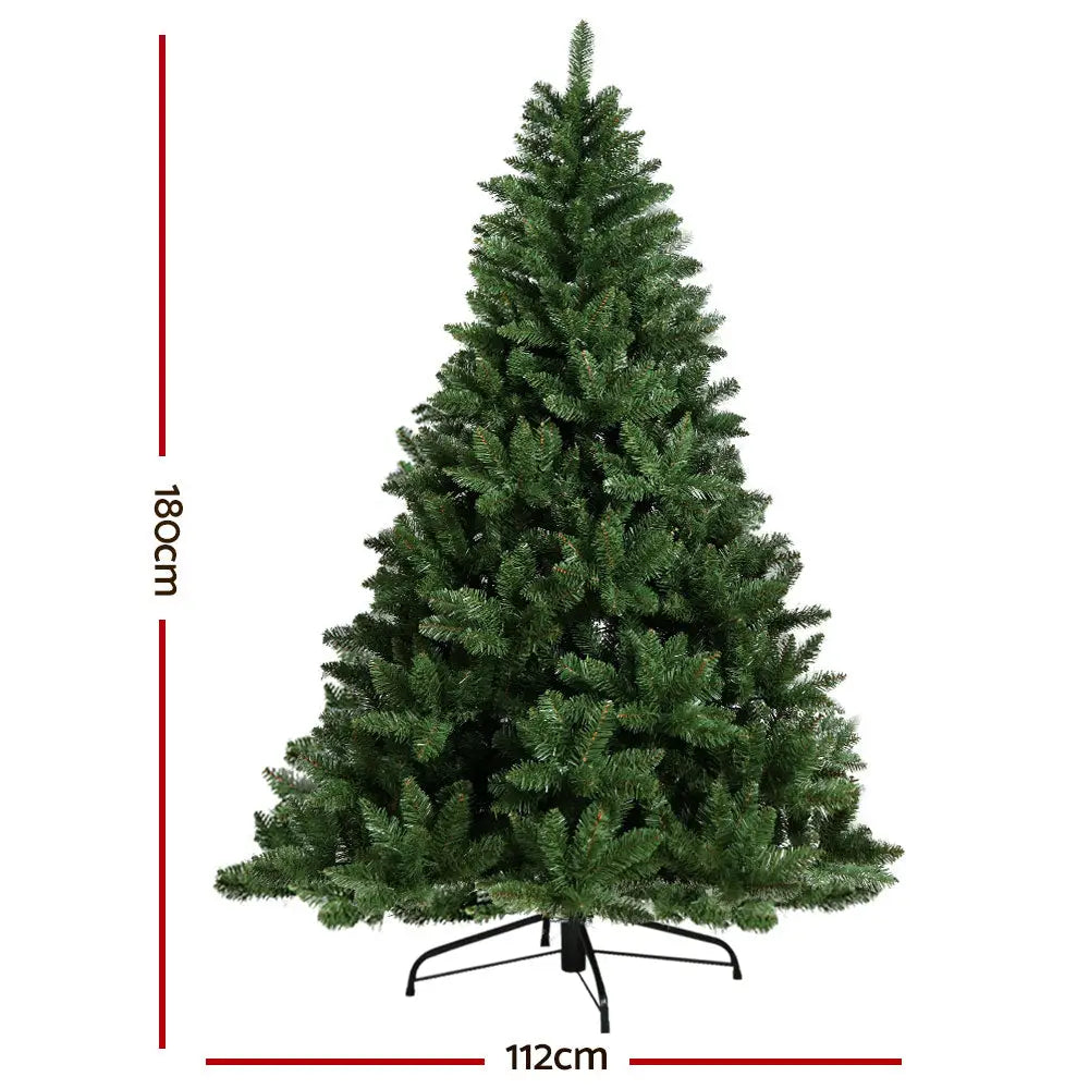 Jingle Jollys Christmas Tree 1.8m Green Xmas Tree 650 Tips - Occasions > Christmas > Christmas Trees