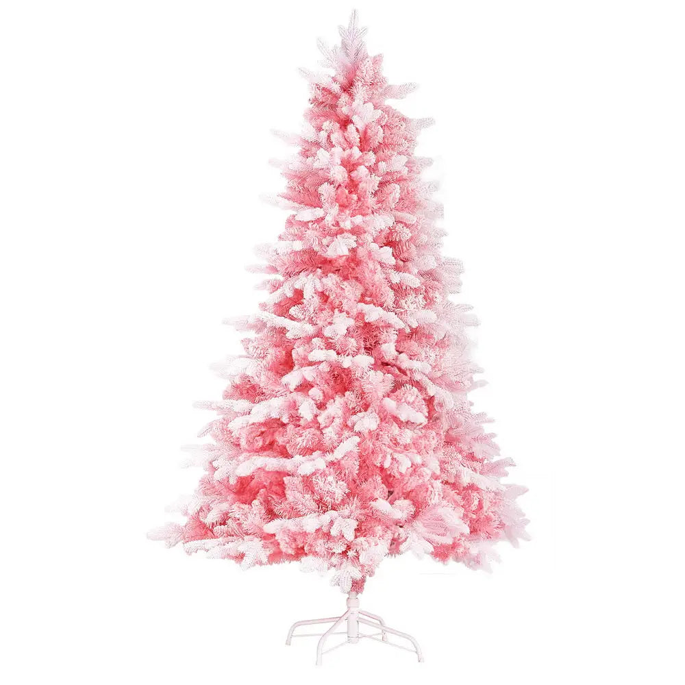 Jingle Jollys Christmas Tree 1.8m Pink Xmas Tree Snowy Party Decor 810 Tips - Occasions > Christmas > Christmas Trees