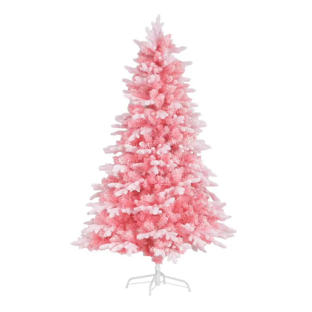 Jingle Jollys Christmas Tree 1.8m Pink Xmas Tree Snowy Party Decor 810 Tips - Occasions > Christmas > Christmas Trees