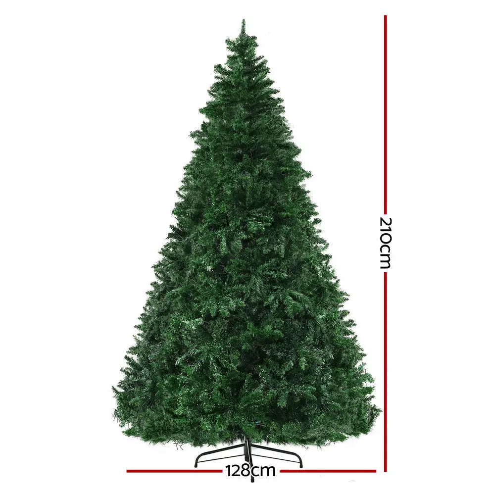 Jingle Jollys Christmas Tree 2.1m Xmas Tree 8 Light Mode Multi Colour - Occasions > Christmas > Christmas Trees