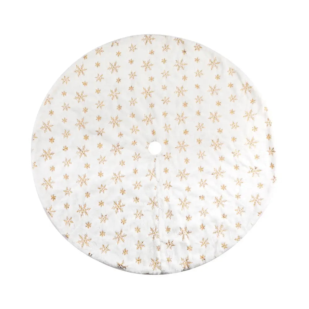 Jingle Jollys Christmas Tree Skirt 120cm Snowflake Ornaments Xmas Decorations - Occasions > Christmas > Christmas