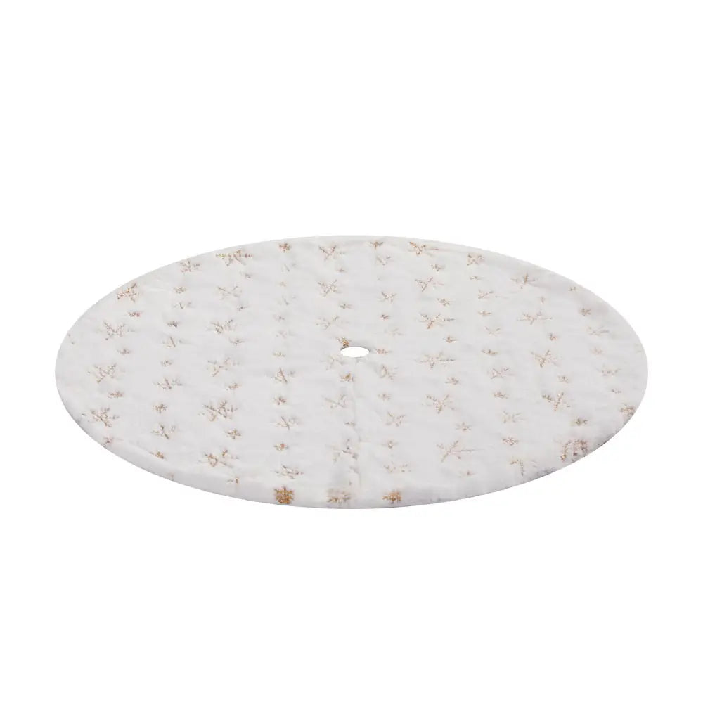 Jingle Jollys Christmas Tree Skirt 90cm Snowflake Ornaments Xmas Decorations - Occasions > Christmas > Christmas
