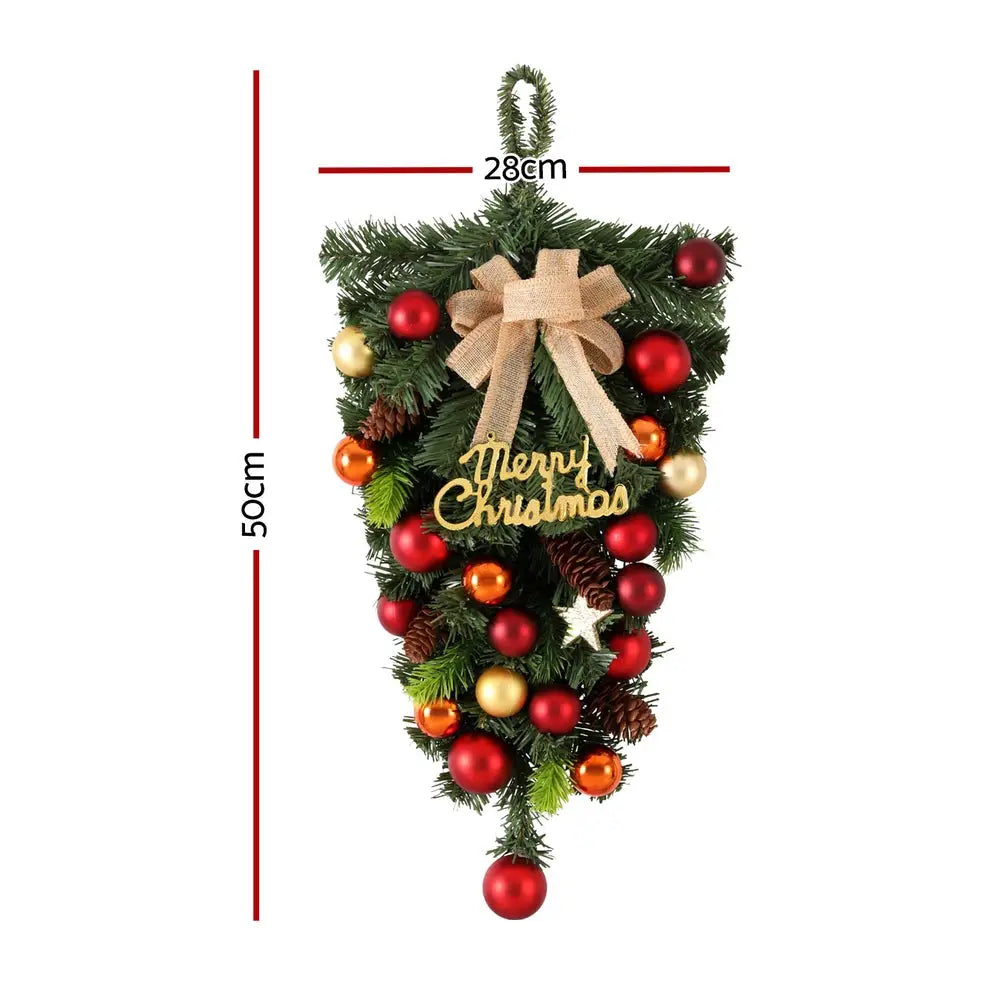 Jingle Jollys Hanging Christmas Garland 50CM Ornaments Party Decorations - Occasions > Christmas > Christmas Wreaths &