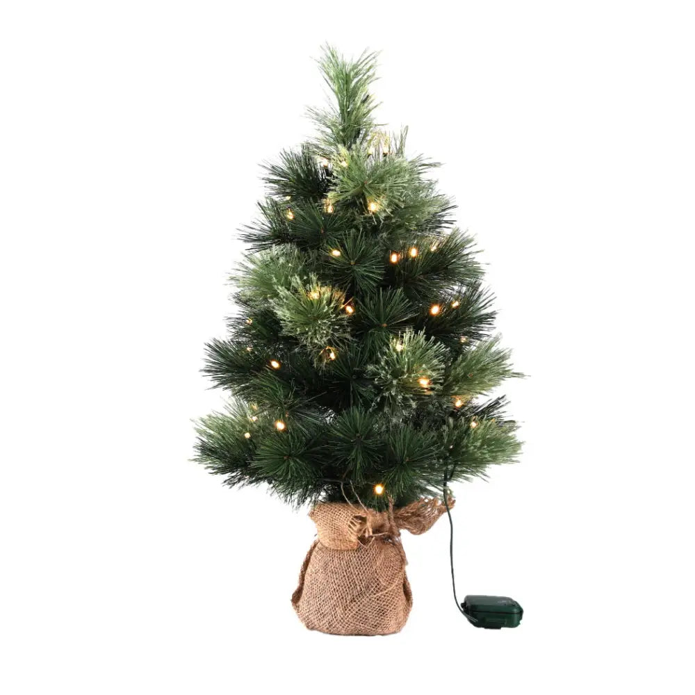 Jingle Jollys Tabletop Christmas Tree 60CM 8 Light Modes Timer Function - Occasions > Christmas > Christmas Trees