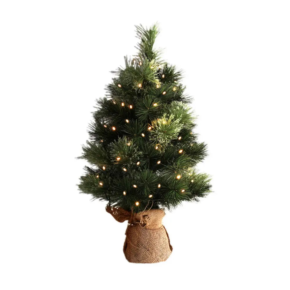 Jingle Jollys Tabletop Christmas Tree 60CM 8 Light Modes Timer Function - Occasions > Christmas > Christmas Trees