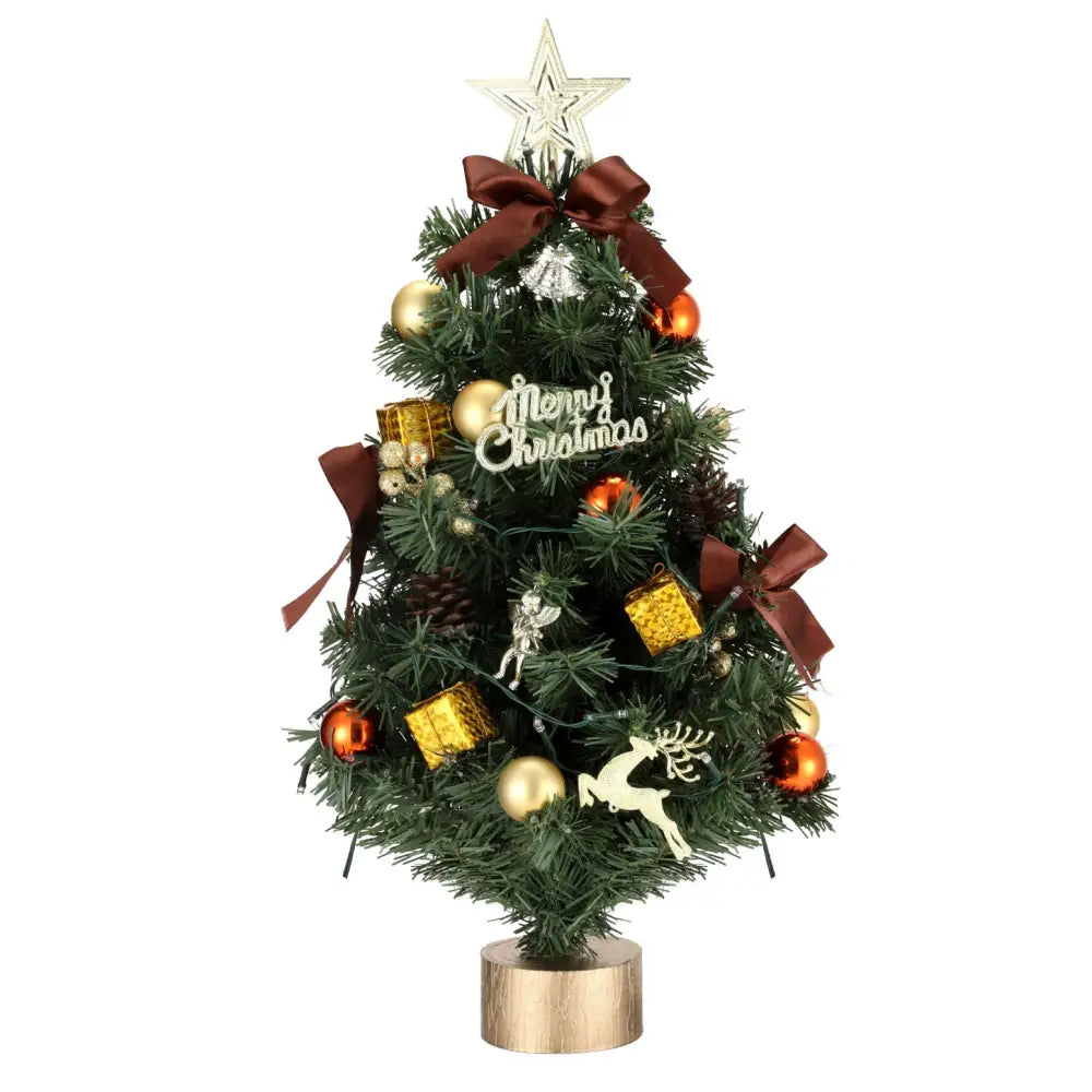 Jingle Jollys Tabletop Christmas Tree 60CM LED Xmas Tree Tree Topper Ornaments - Occasions > Christmas > Christmas Trees