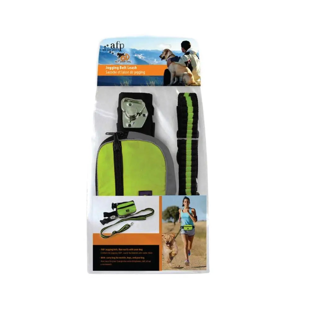 Jogging Dog Bungee Leash - Adjustable Waist Belt Bag + Hands Free Walking Lead - Pet Care > Dog Supplies > Dog Collars